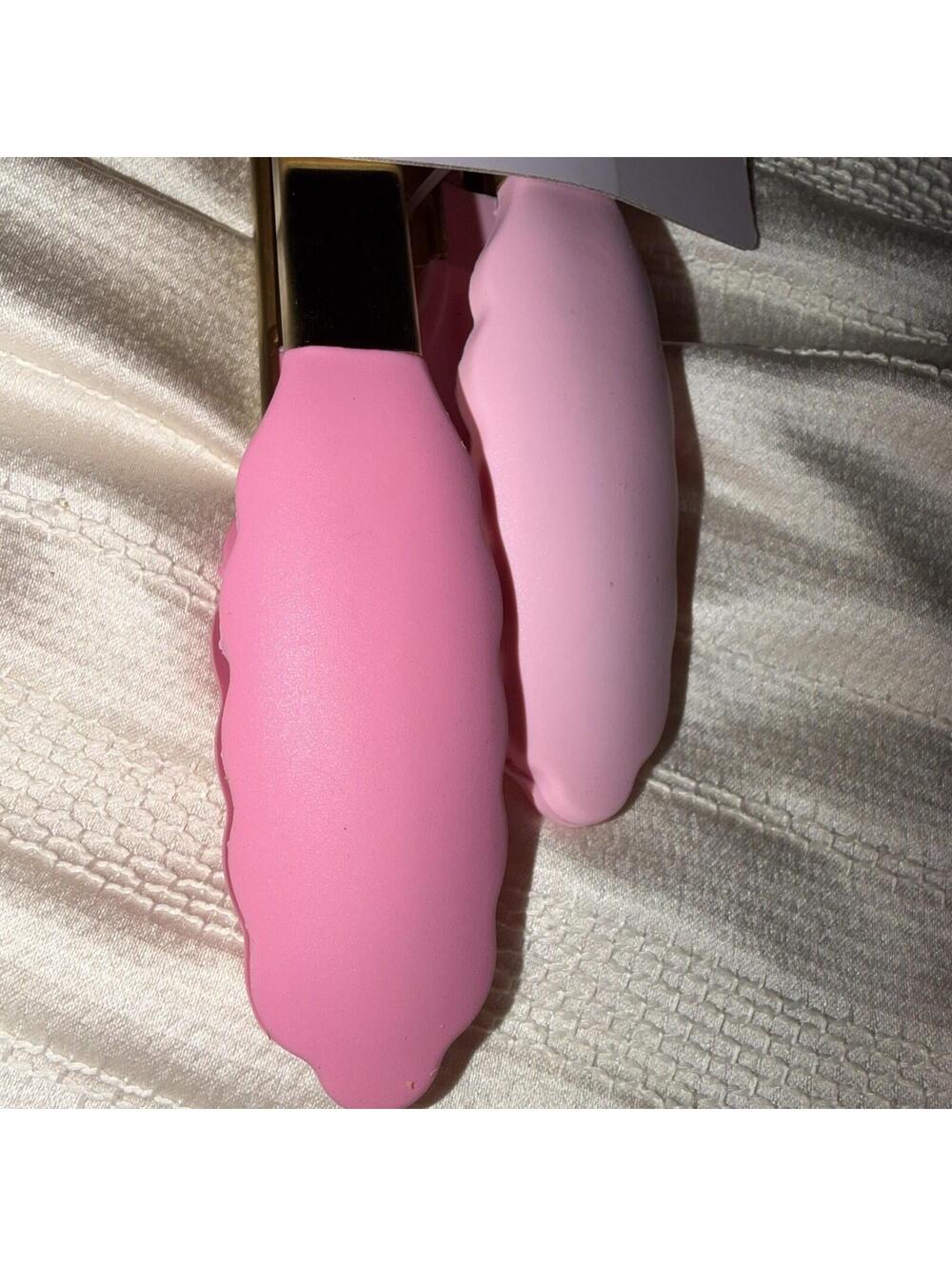 NWT Paris Hilton 2 Piece Tong Set Stainless Locks Closed two tone Pink Gold RARE - Picture 4 of 5